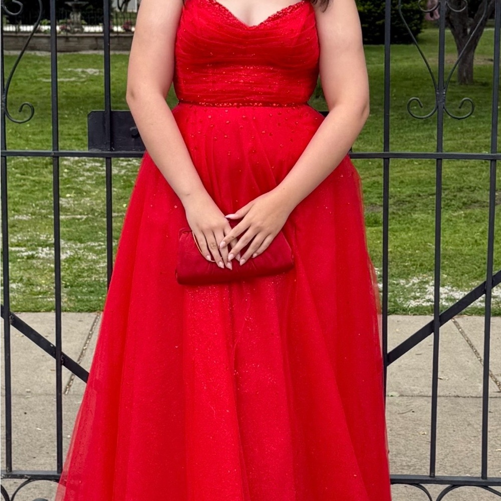 Elegant Red Gown